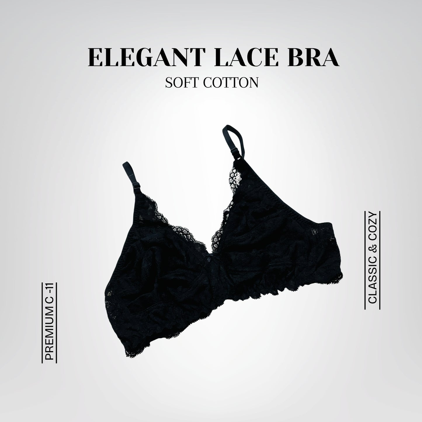 Elegant Lace Bra Set – Soft Cotton and Delicate Lace