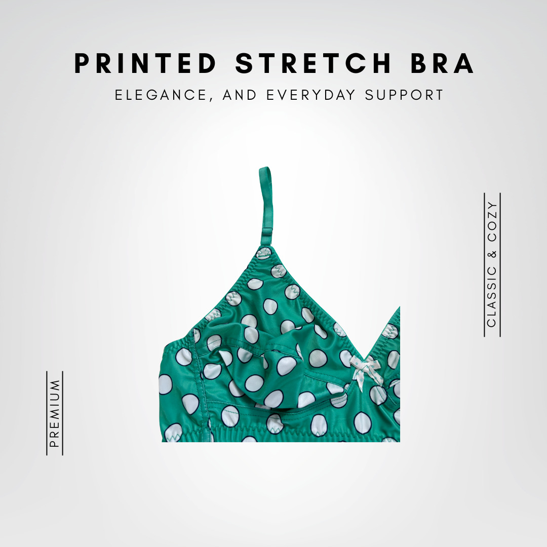 Printed Stretch Bra