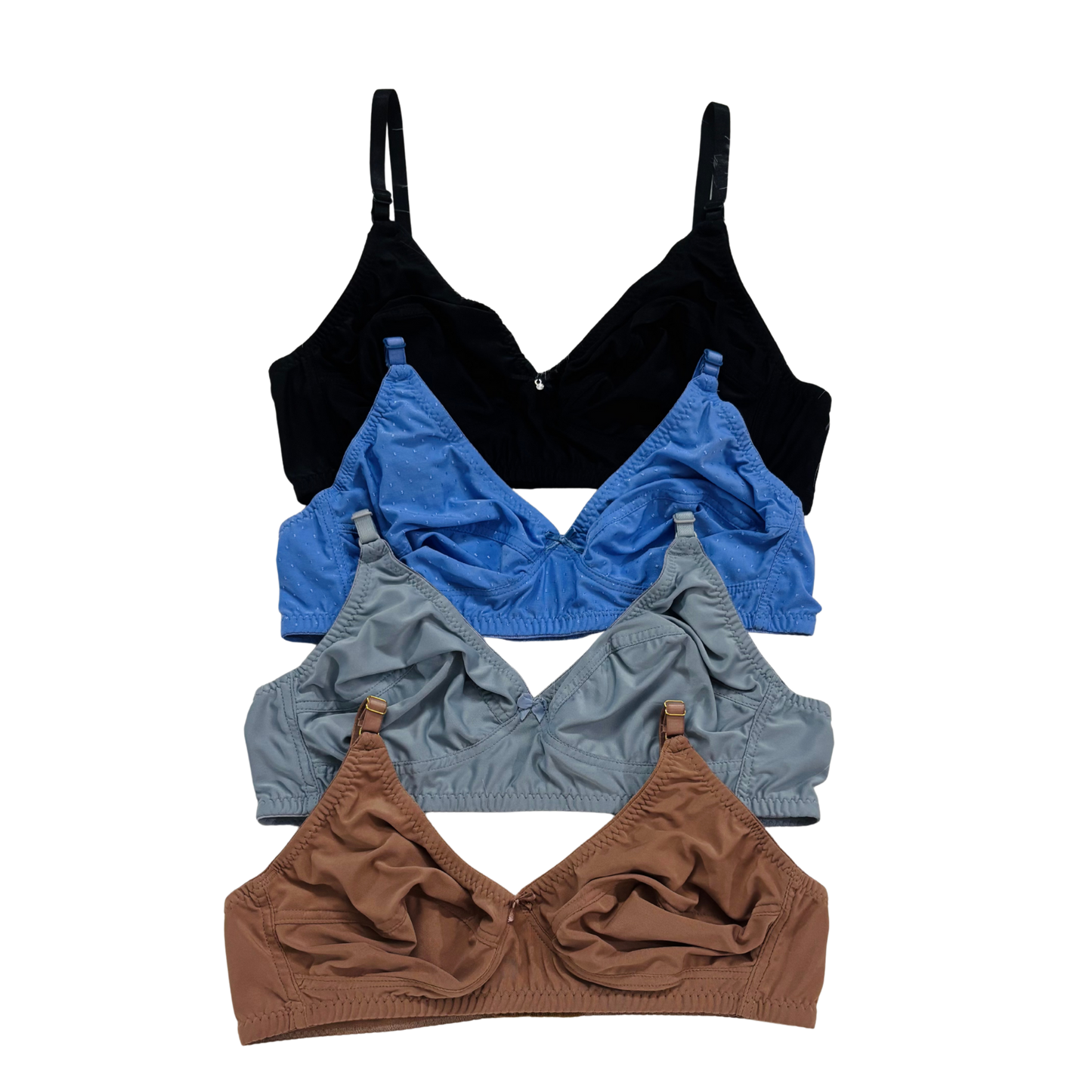 Premium Ice Silk Full-Cup Bra (4 Pcs) | The Ultimate Summer Comfort