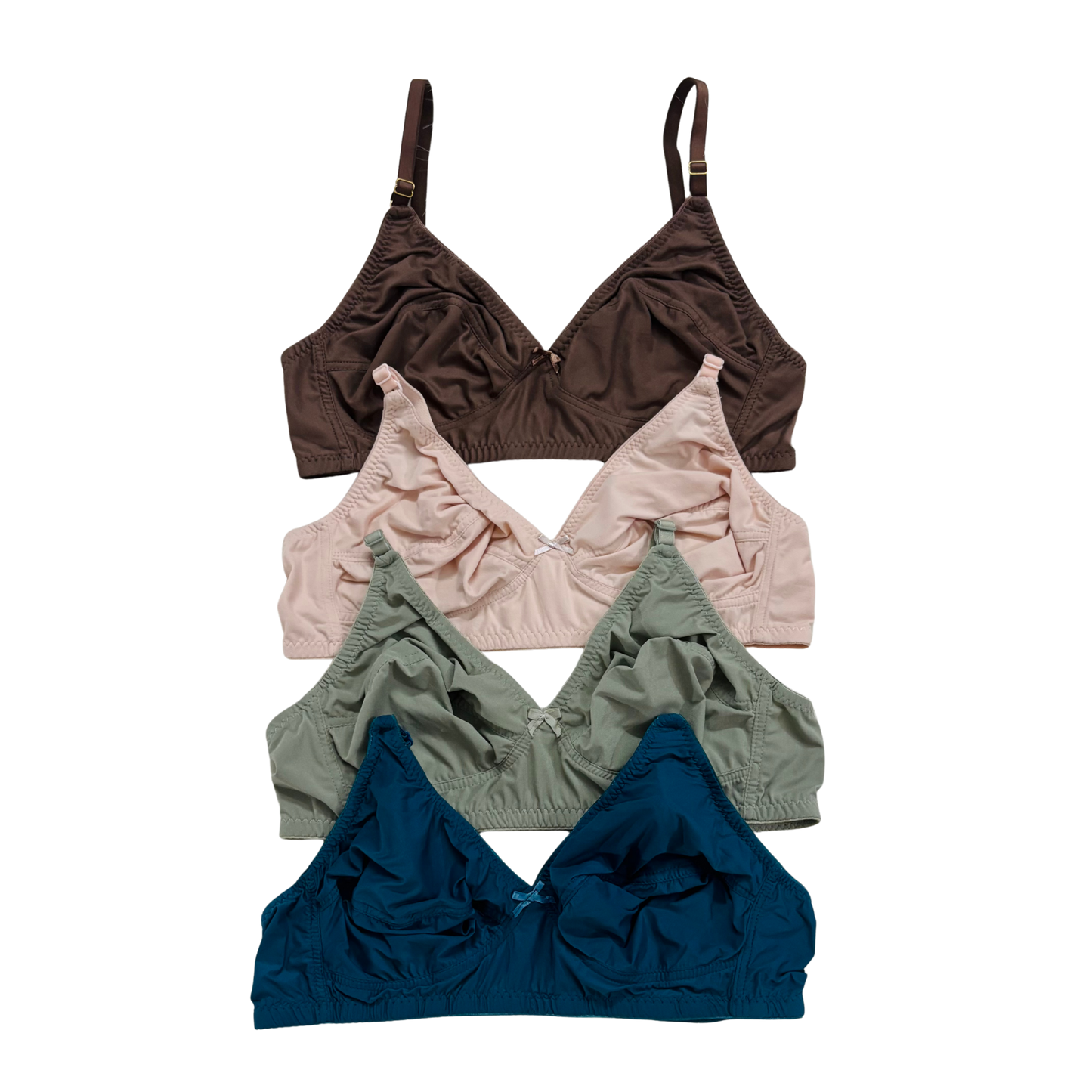Premium Ice Silk Full-Cup Bra (4 Pcs) | The Ultimate Summer Comfort