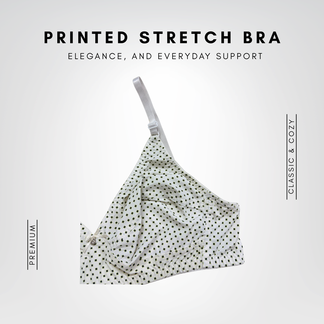 Printed Stretch Bra