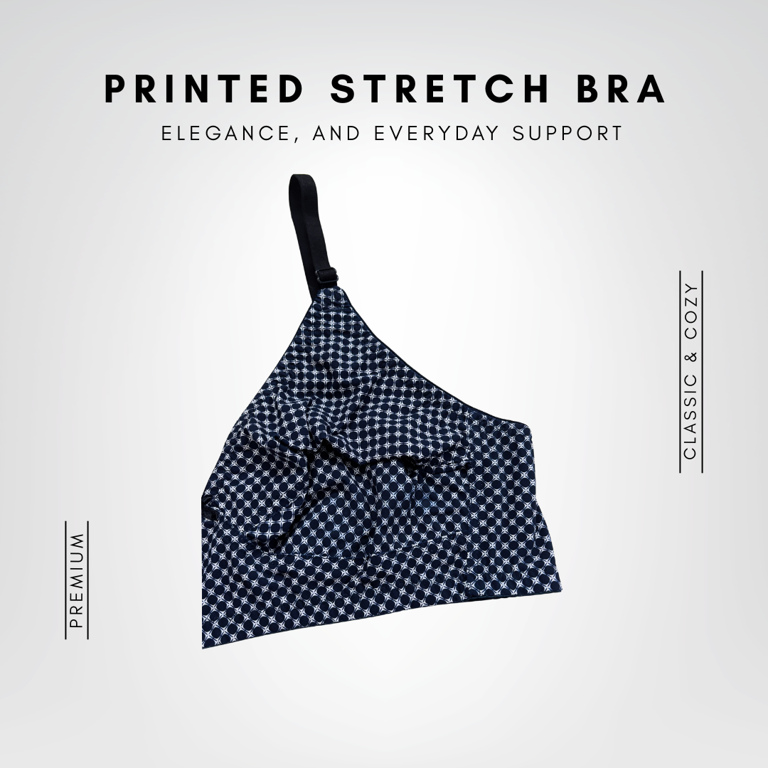 Printed Stretch Bra