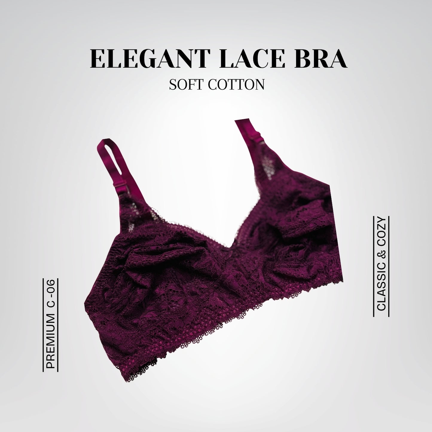 Elegant Lace Bra Set – Soft Cotton and Delicate Lace
