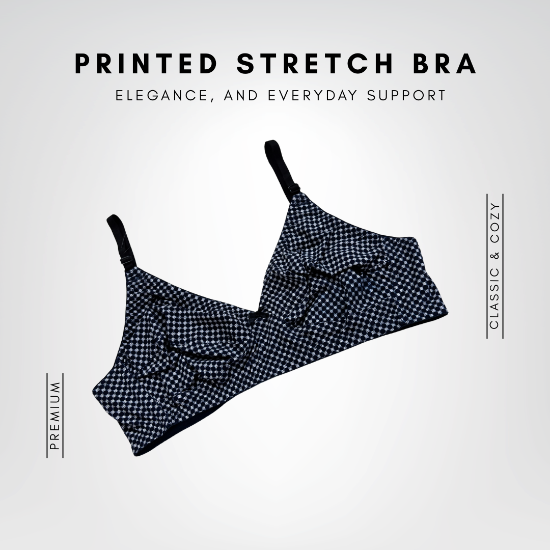 Printed Stretch Bra