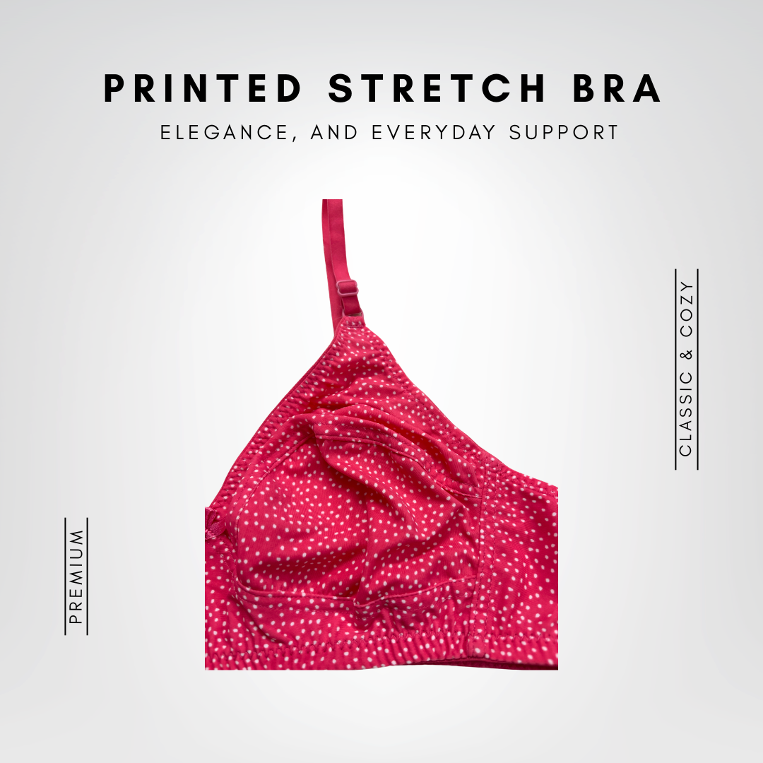 Printed Stretch Bra