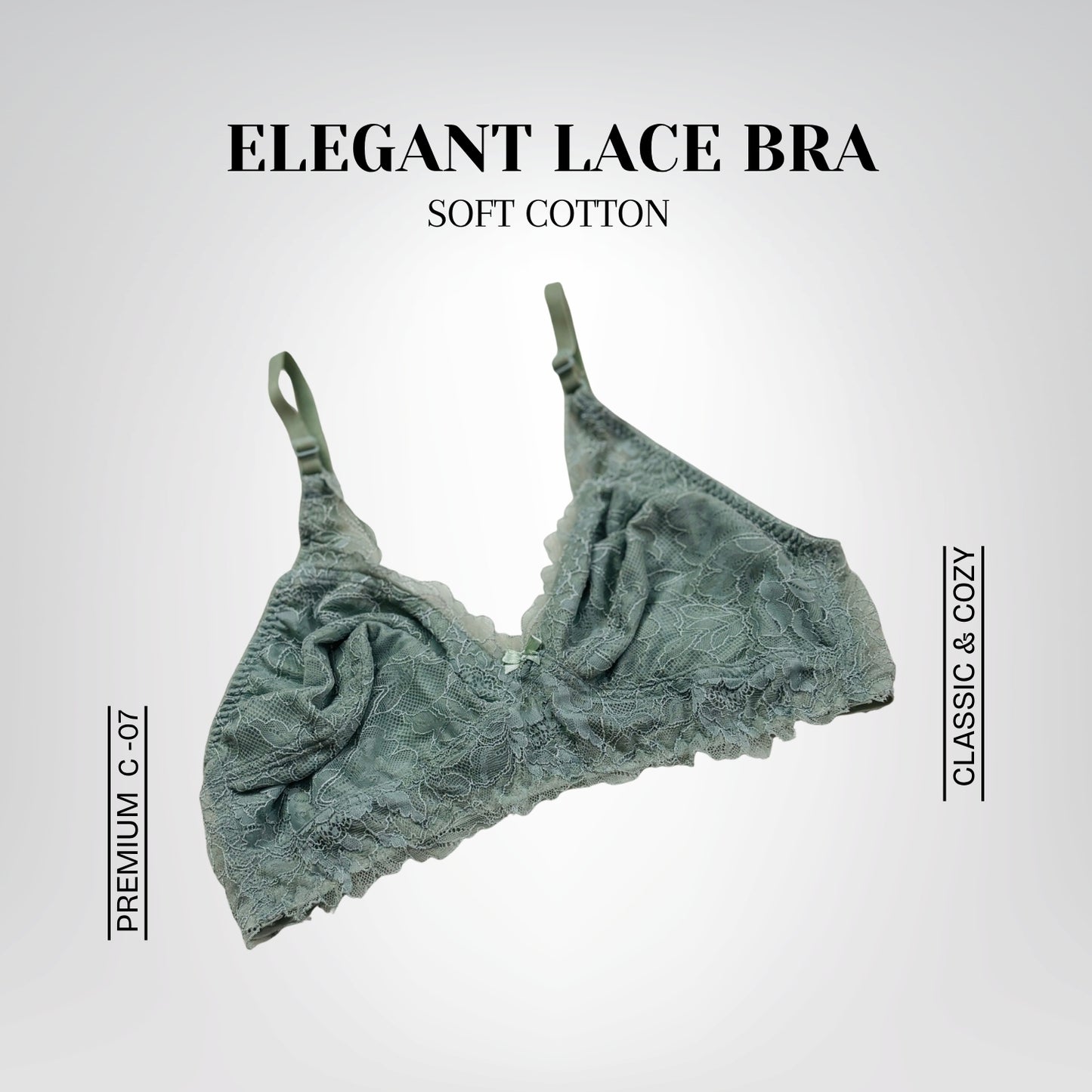 Elegant Lace Bra Set – Soft Cotton and Delicate Lace