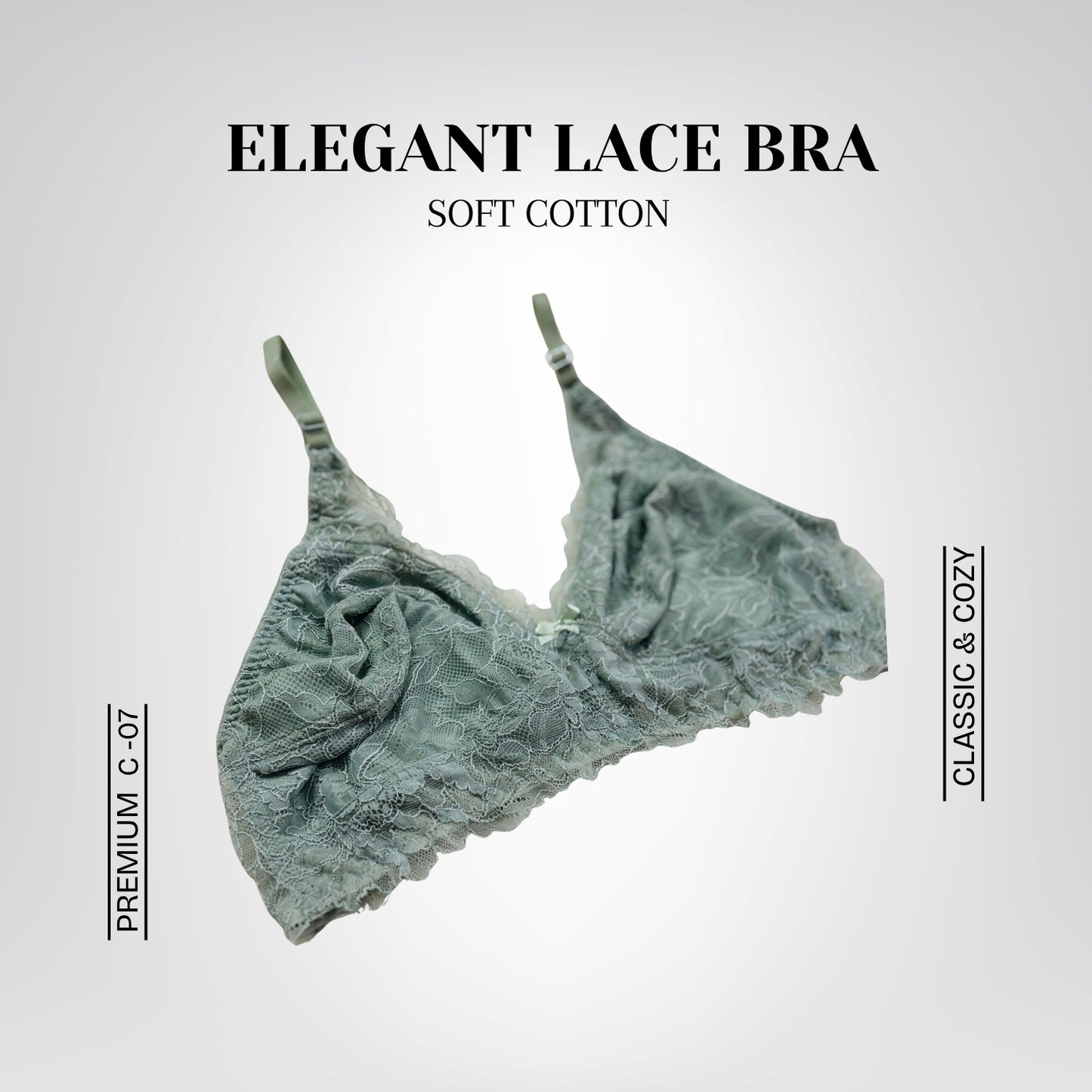 Elegant Lace Bra Set – Soft Cotton and Delicate Lace