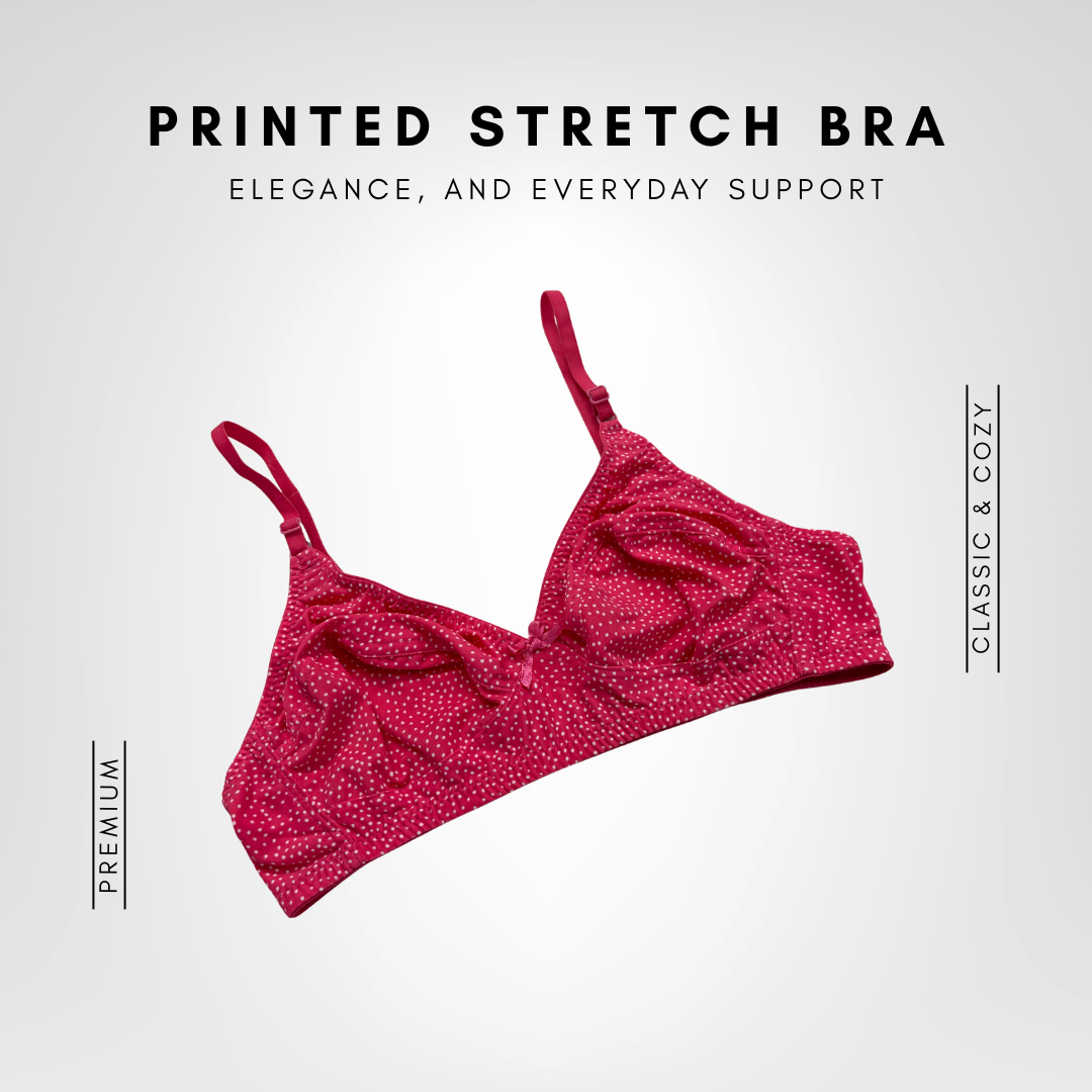 Printed Stretch Bra
