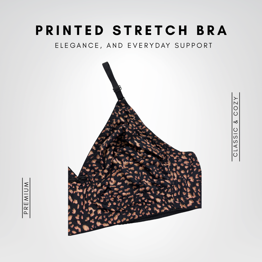 Printed Stretch Bra