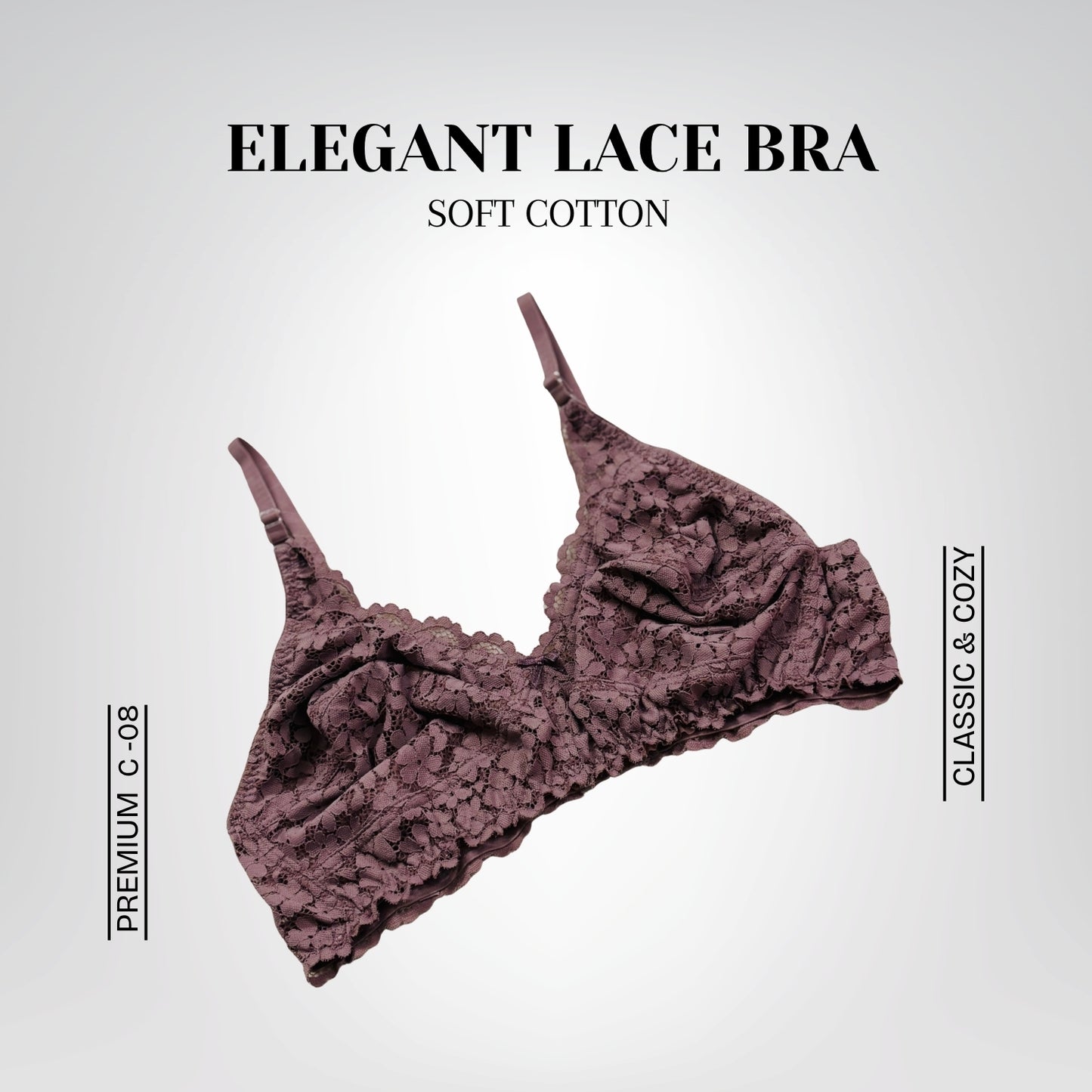 Elegant Lace Bra Set – Soft Cotton and Delicate Lace