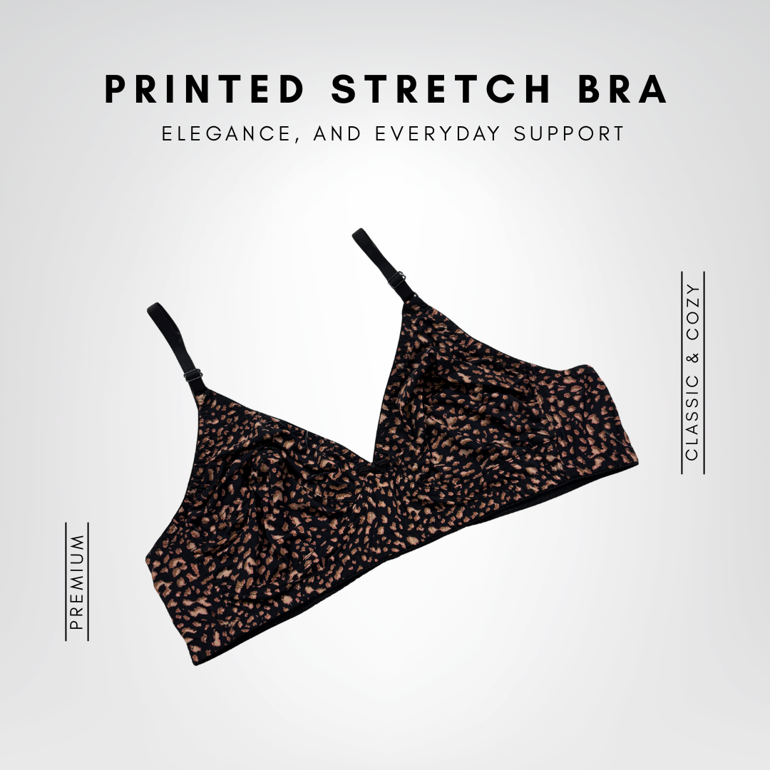Printed Stretch Bra