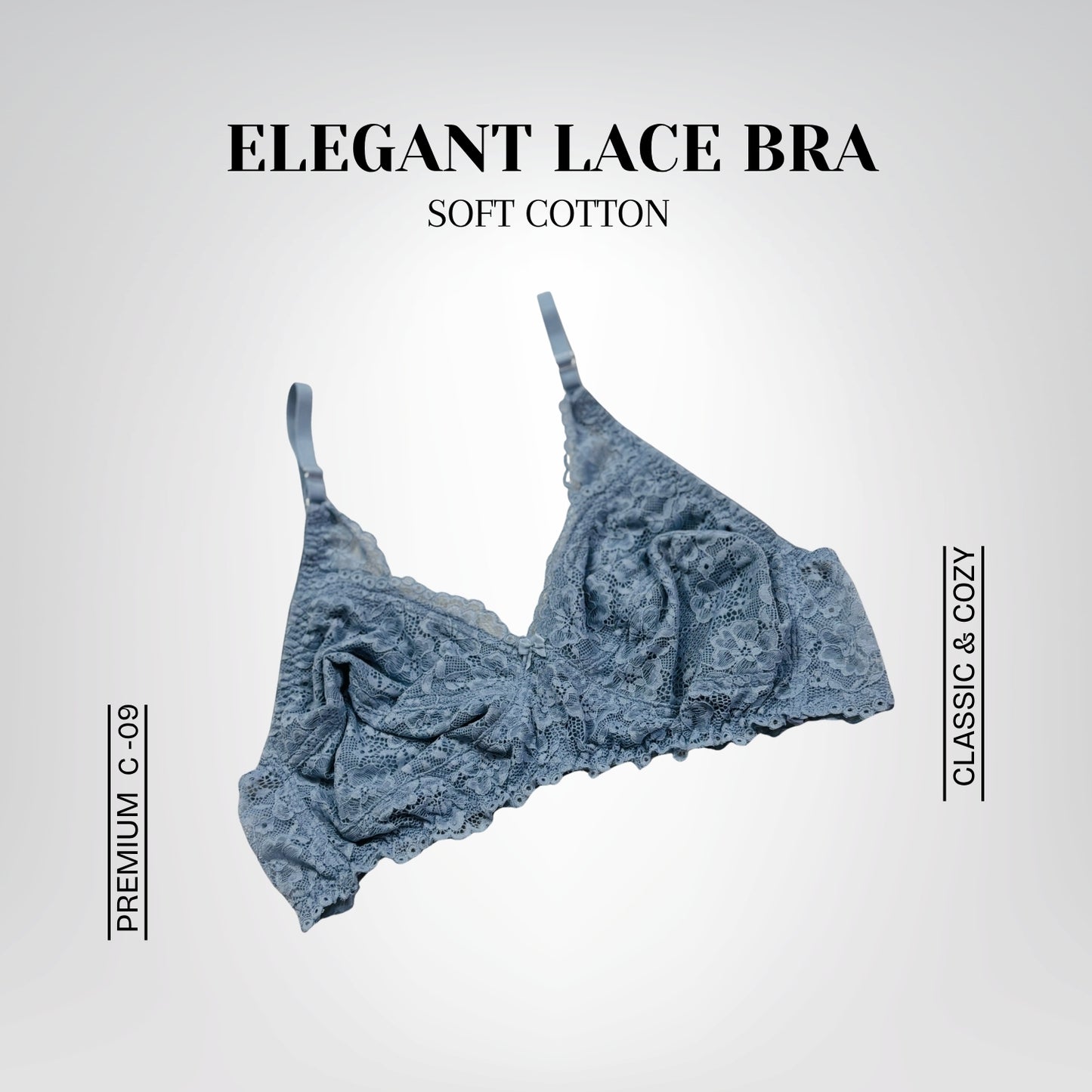Elegant Lace Bra Set – Soft Cotton and Delicate Lace