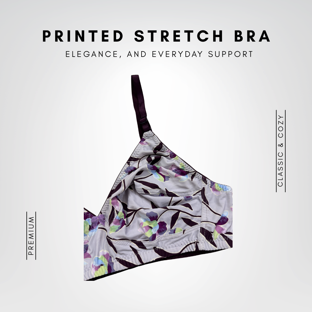 Printed Stretch Bra
