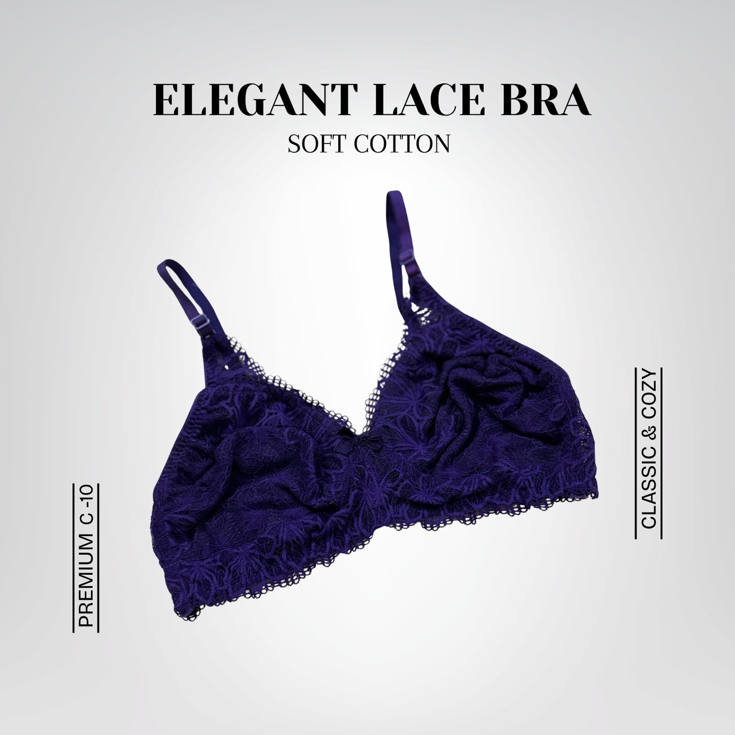 Elegant Lace Bra Set – Soft Cotton and Delicate Lace