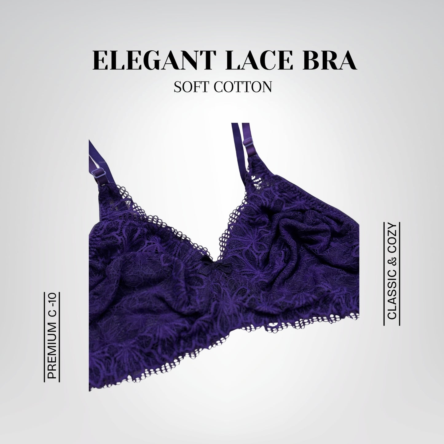 Elegant Lace Bra Set – Soft Cotton and Delicate Lace