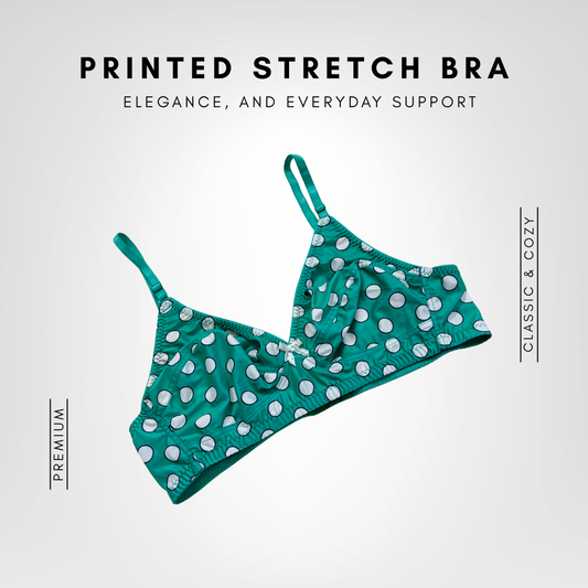 Printed Stretch Bra