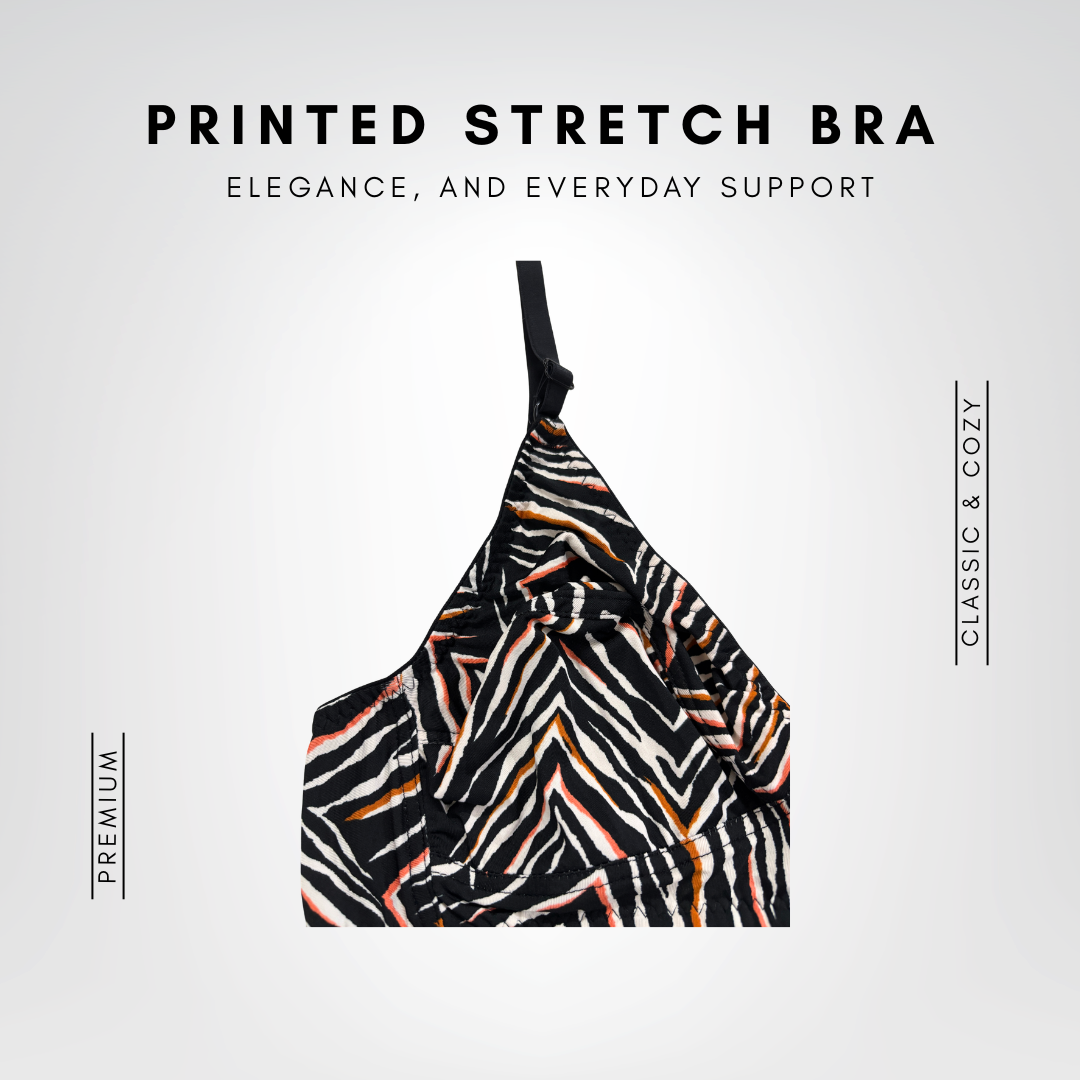 Printed Stretch Bra