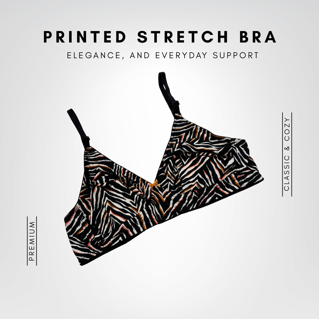 Printed Stretch Bra