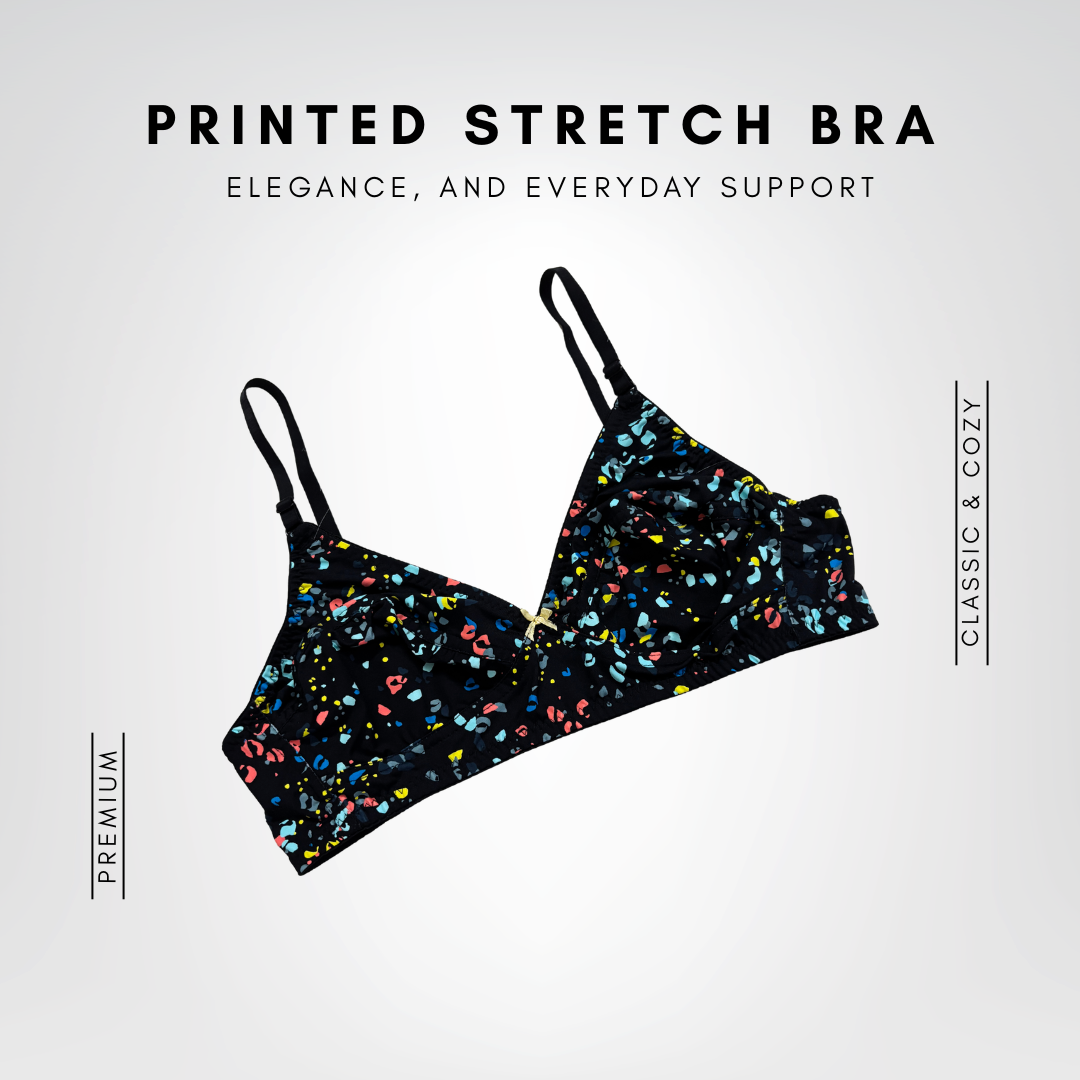 Printed Stretch Bra