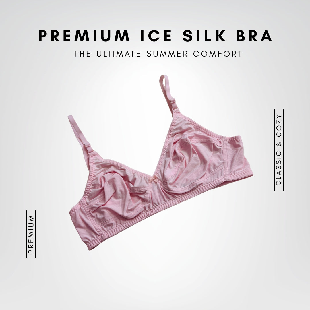 Premium Ice Silk Full-Cup Bra (6 Pcs) | The Ultimate Summer Comfort