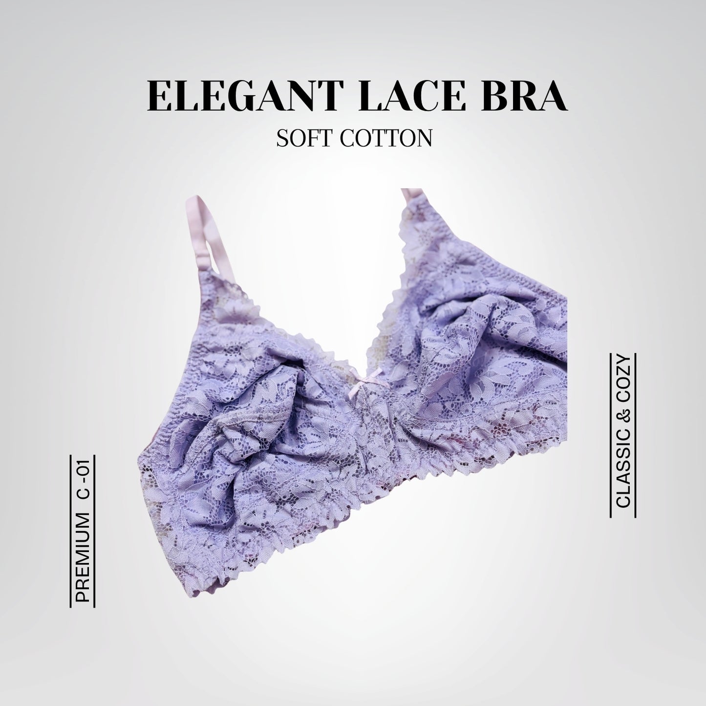 Elegant Lace Bra Set – Soft Cotton and Delicate Lace