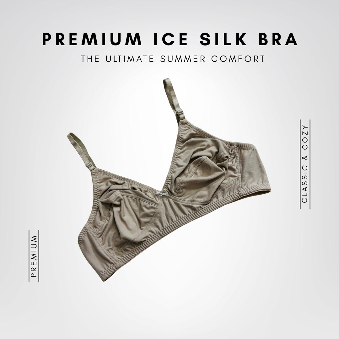 Premium Ice Silk Full-Cup Bra (6 Pcs) | The Ultimate Summer Comfort