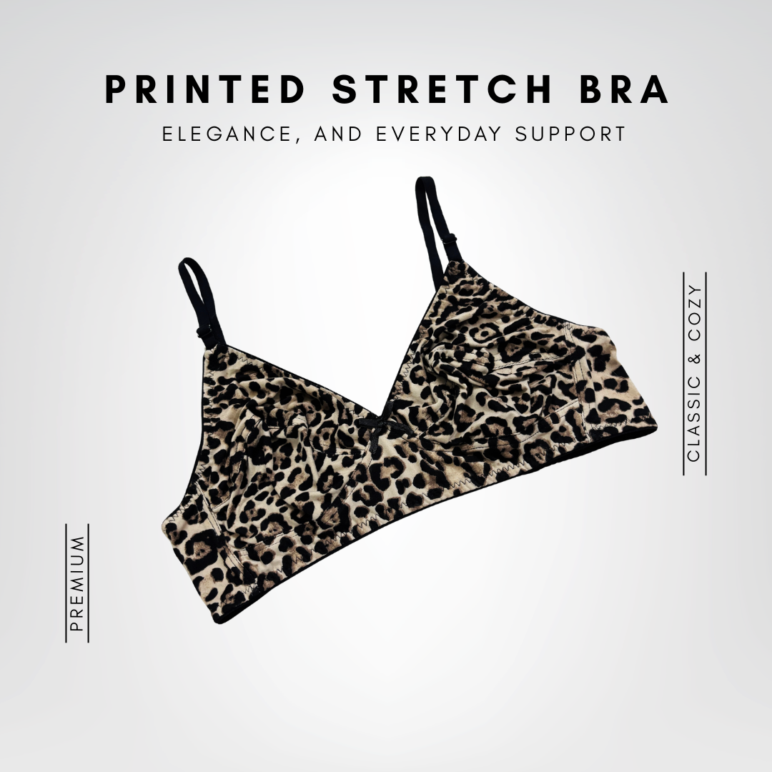 Printed Stretch Bra