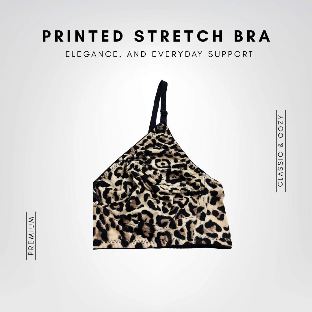 Printed Stretch Bra