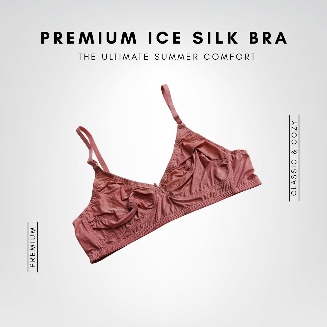 Premium Ice Silk Full-Cup Bra (6 Pcs) | The Ultimate Summer Comfort