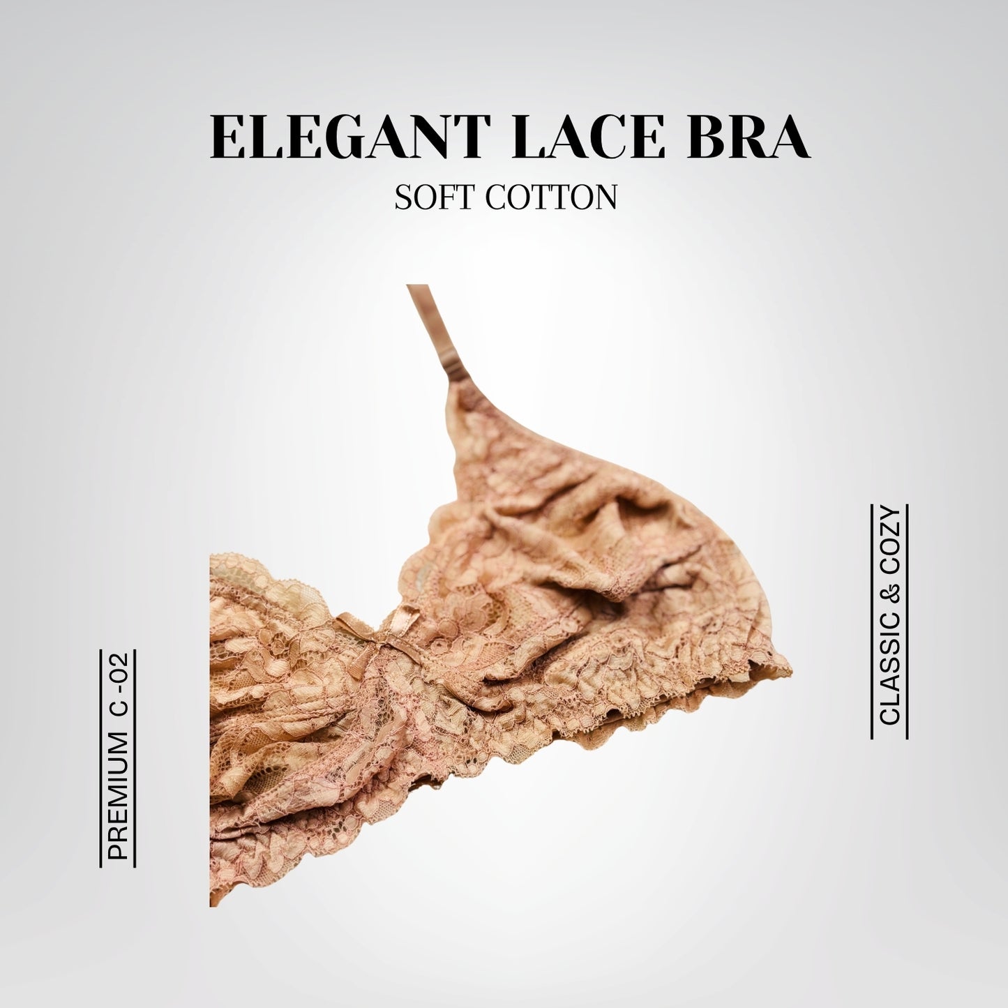 Elegant Lace Bra Set – Soft Cotton and Delicate Lace