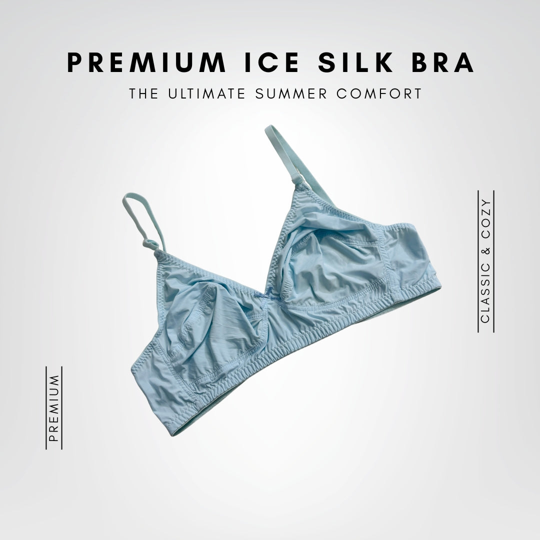 Premium Ice Silk Full-Cup Bra (6 Pcs) | The Ultimate Summer Comfort