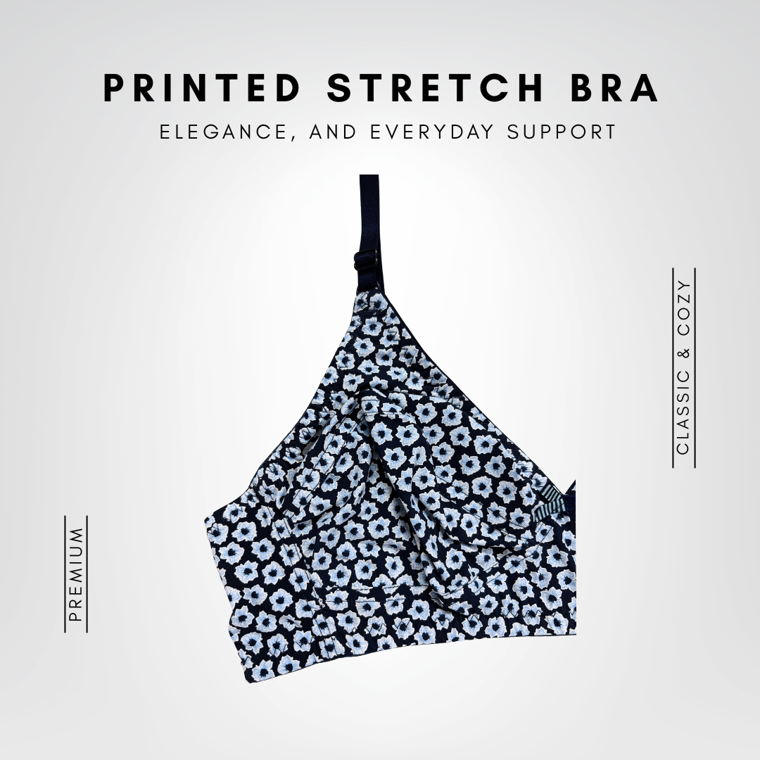 Printed Stretch Bra
