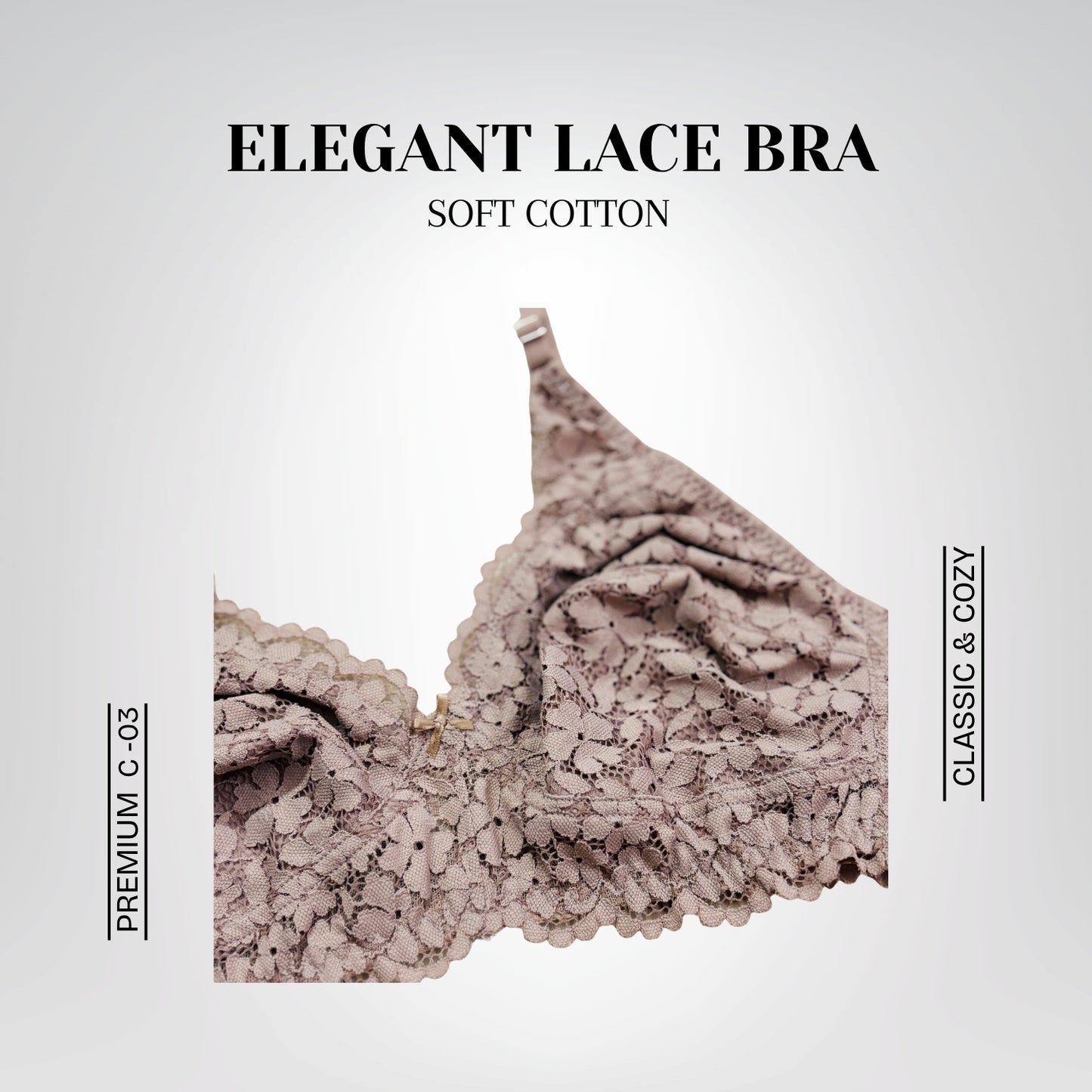 Elegant Lace Bra Set – Soft Cotton and Delicate Lace