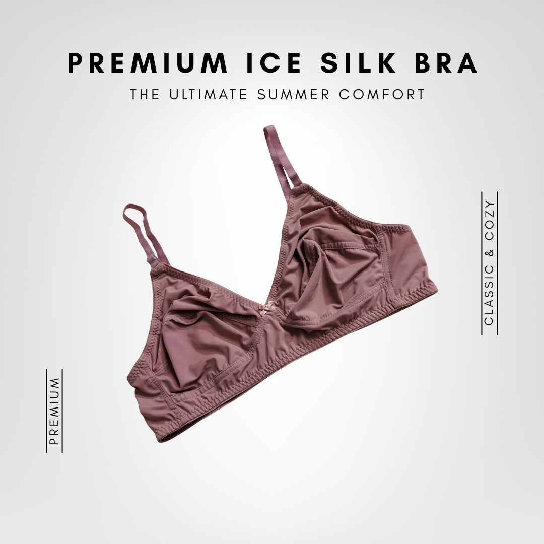 Premium Ice Silk Full-Cup Bra (6 Pcs) | The Ultimate Summer Comfort