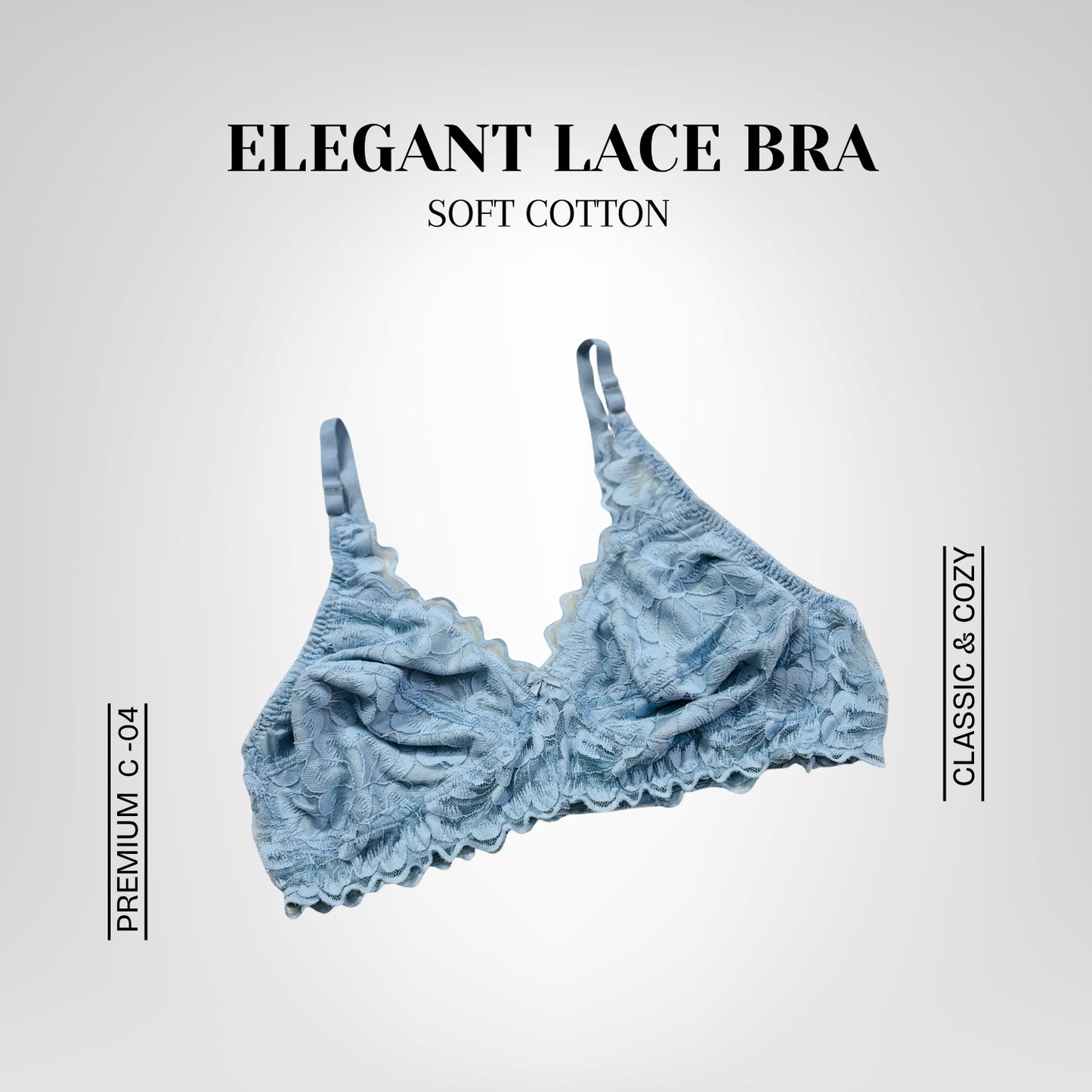 Elegant Lace Bra Set – Soft Cotton and Delicate Lace