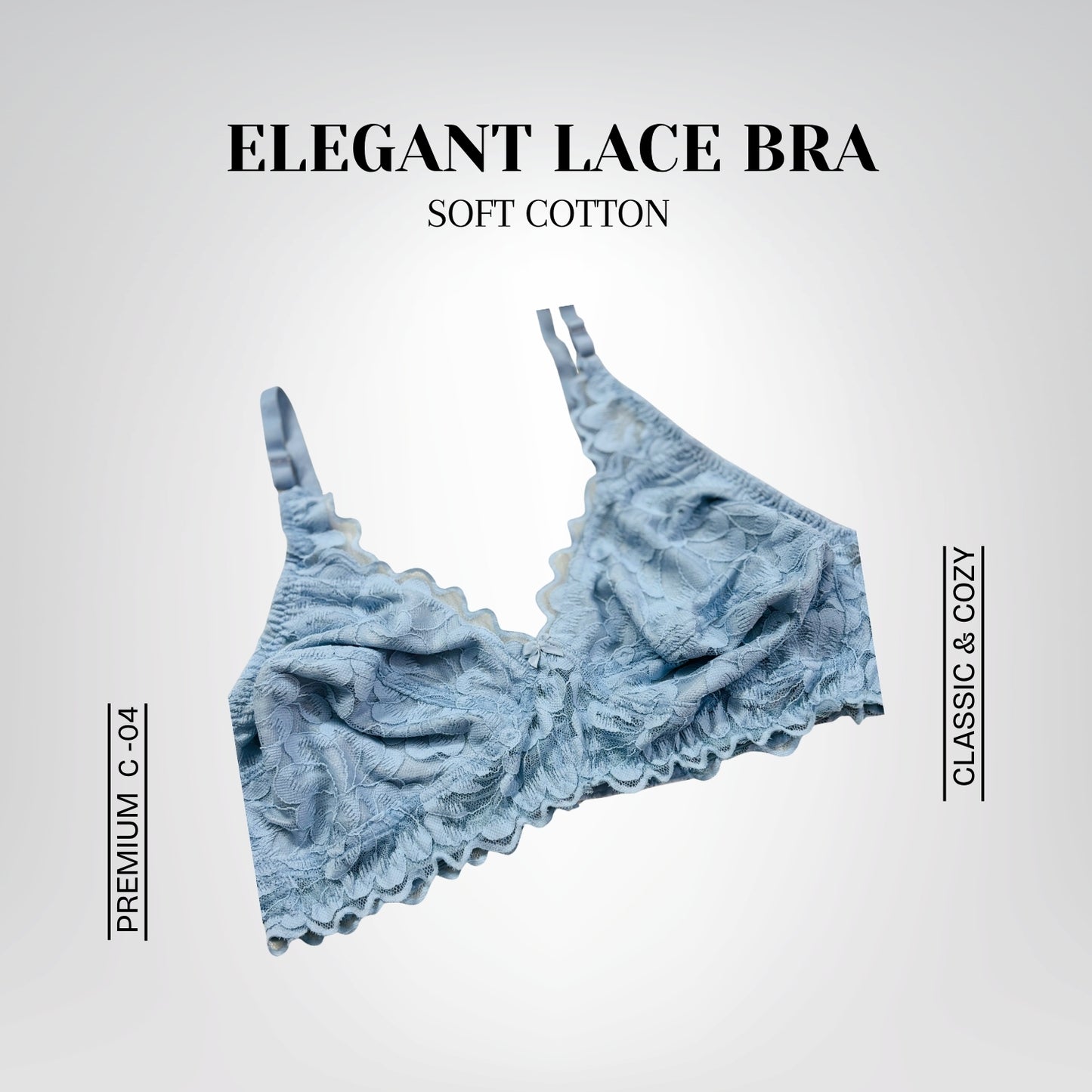 Elegant Lace Bra Set – Soft Cotton and Delicate Lace