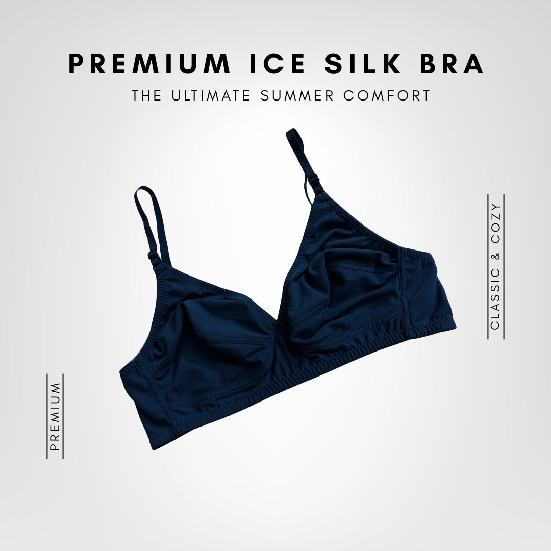 Premium Ice Silk Full-Cup Bra (6 Pcs) | The Ultimate Summer Comfort