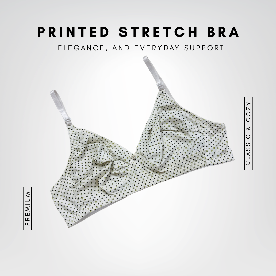 Printed Stretch Bra