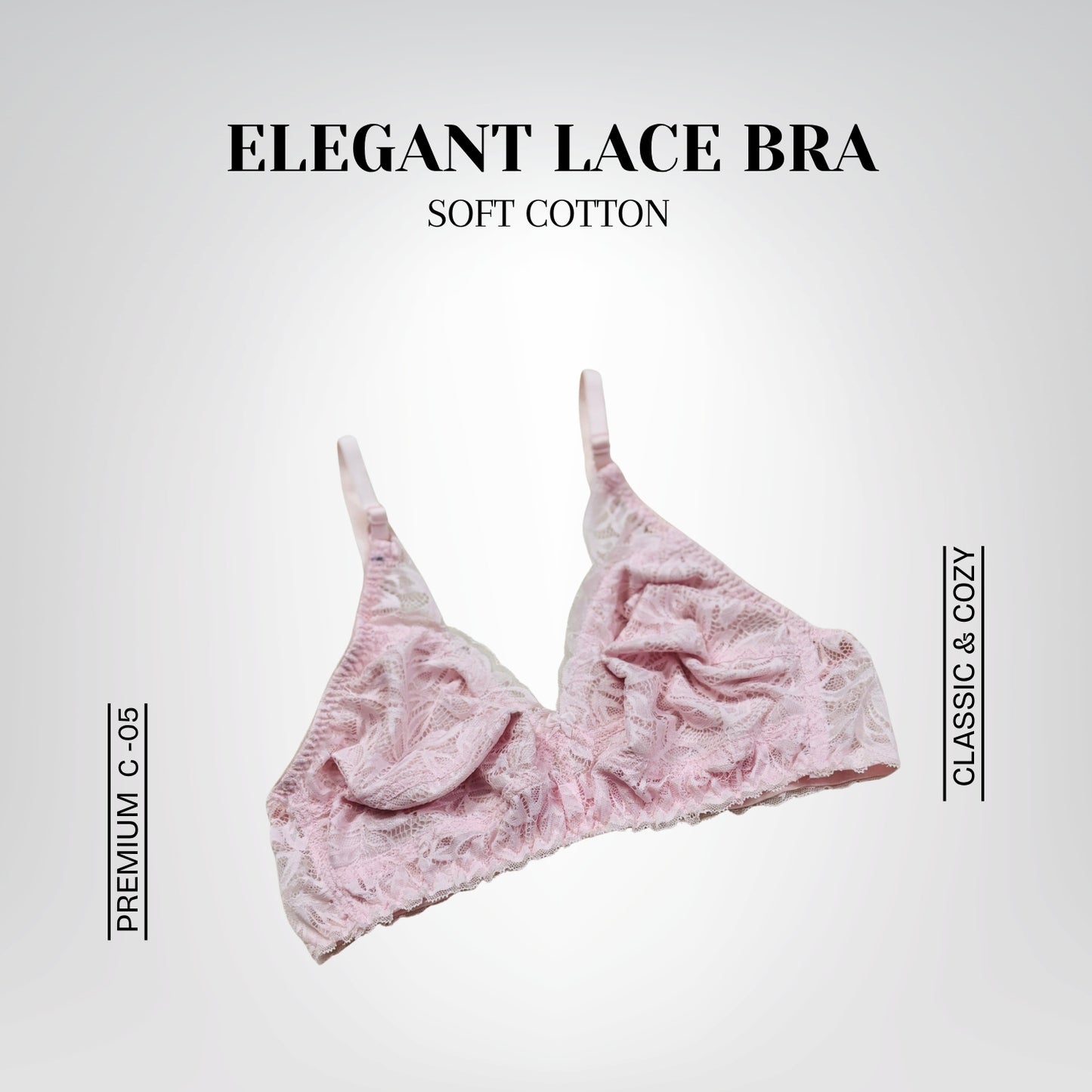 Elegant Lace Bra Set – Soft Cotton and Delicate Lace