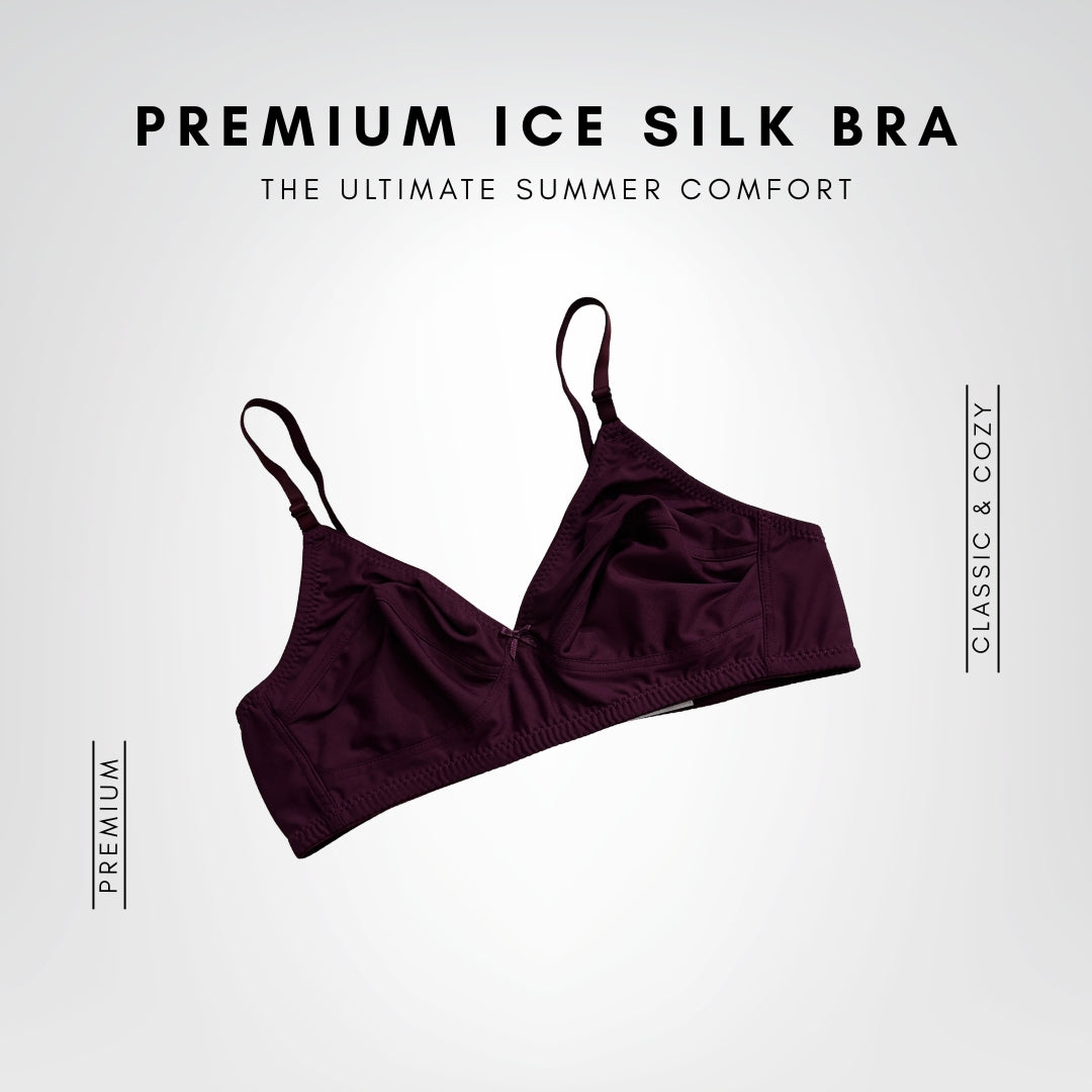 Premium Ice Silk Full-Cup Bra (6 Pcs) | The Ultimate Summer Comfort