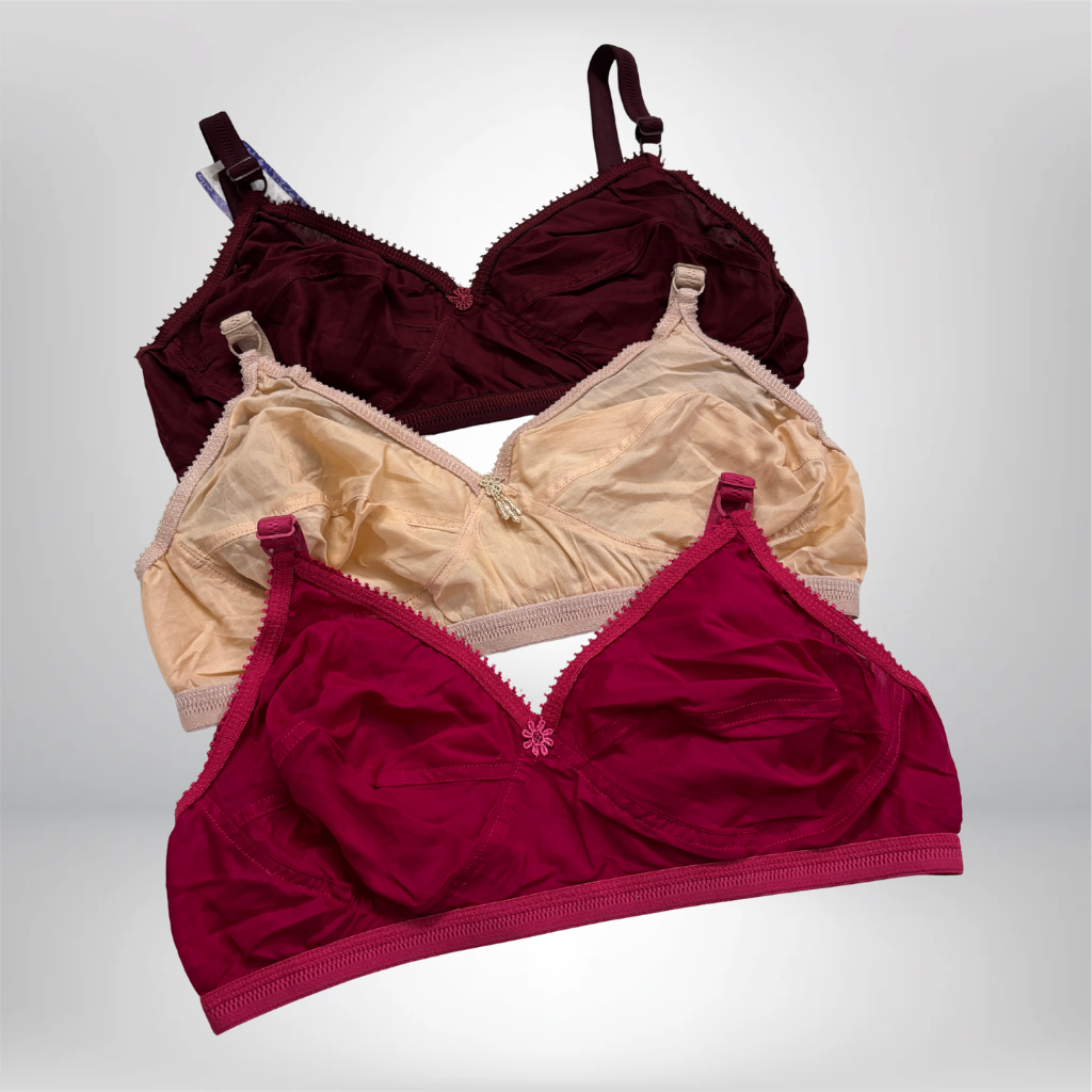 Like Me 2 Hook Women's Breathable Cotton Bra – All-Day Comfort & Fit