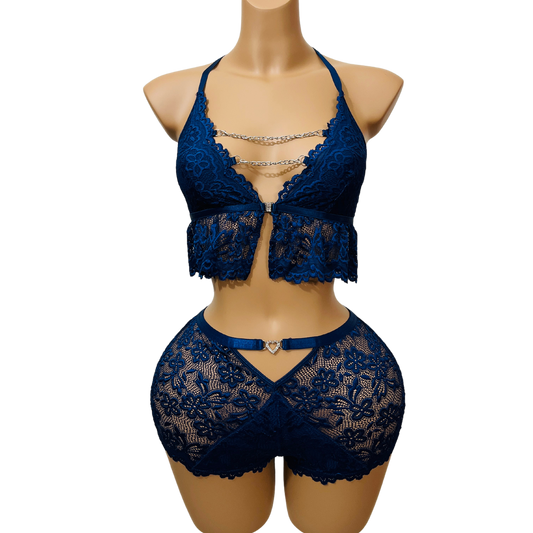 Midnight Blue Bikini – Effortless Elegance