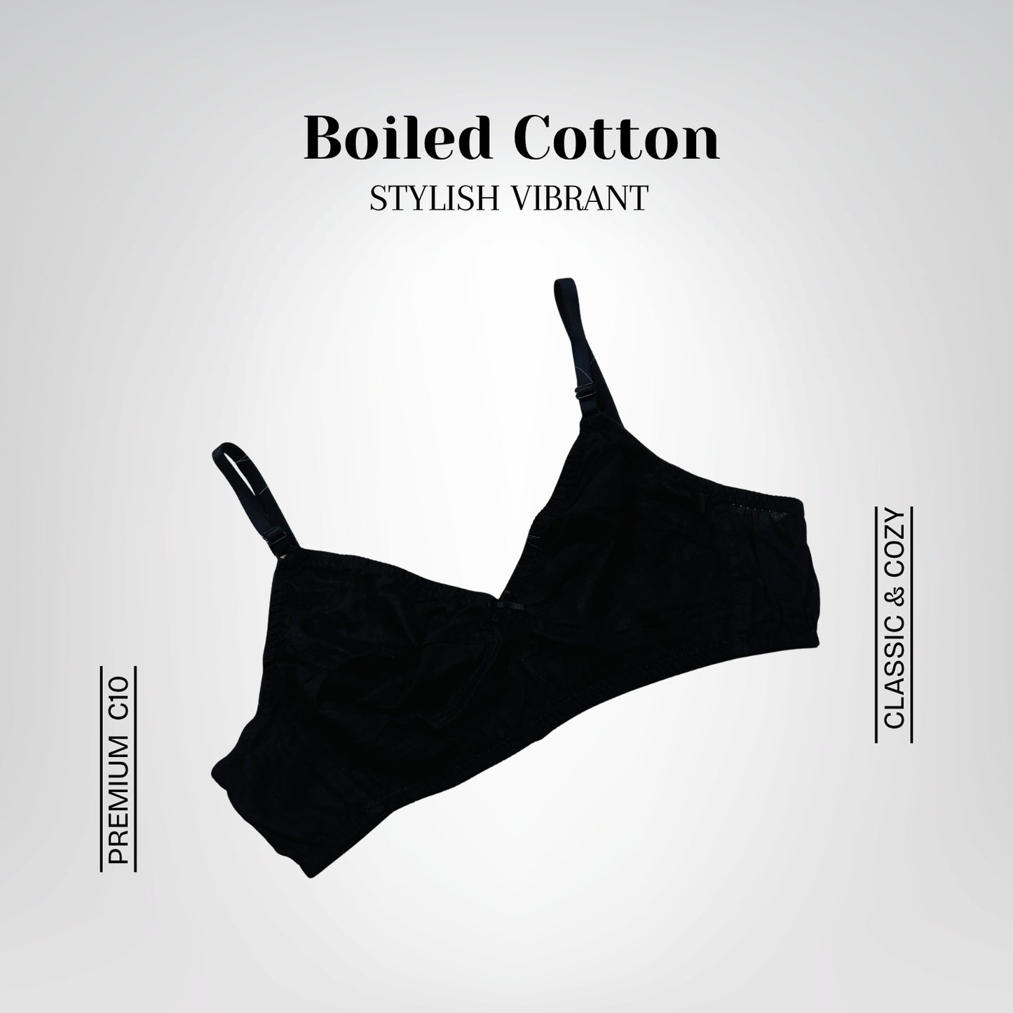 Stylish Vibrant Boiled Cotton Bra