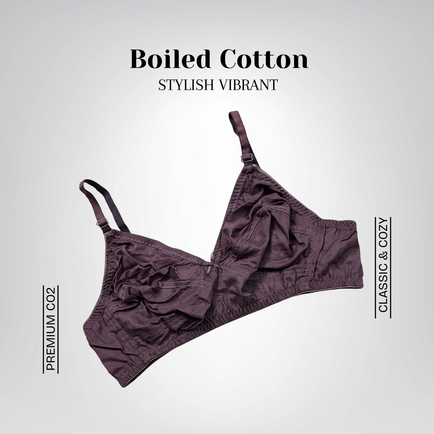 Stylish Vibrant Boiled Cotton Bra