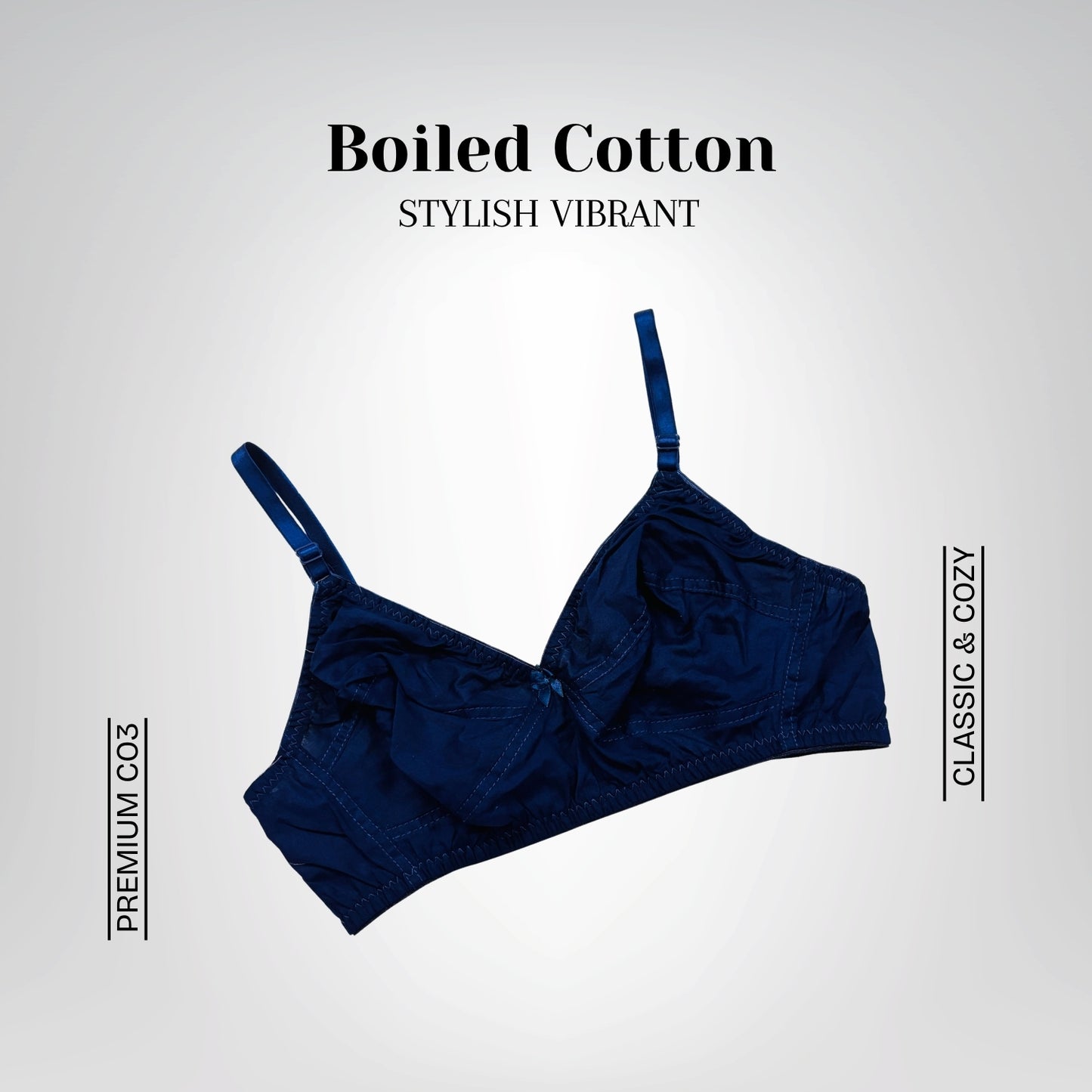 Stylish Vibrant Boiled Cotton Bra