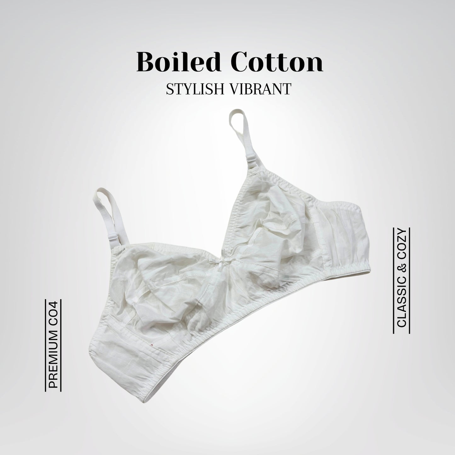 Stylish Vibrant Boiled Cotton Bra