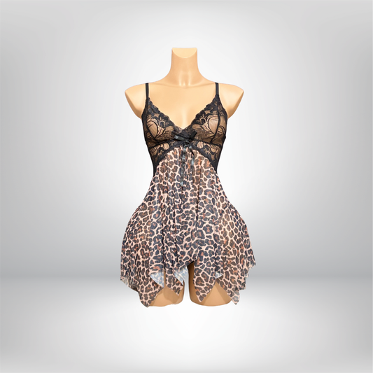 Honeymoon Special Leopard Nightwear