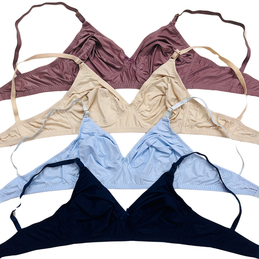 Premium Ice Silk Full-Cup Bra (6 Pcs) | The Ultimate Summer Comfort