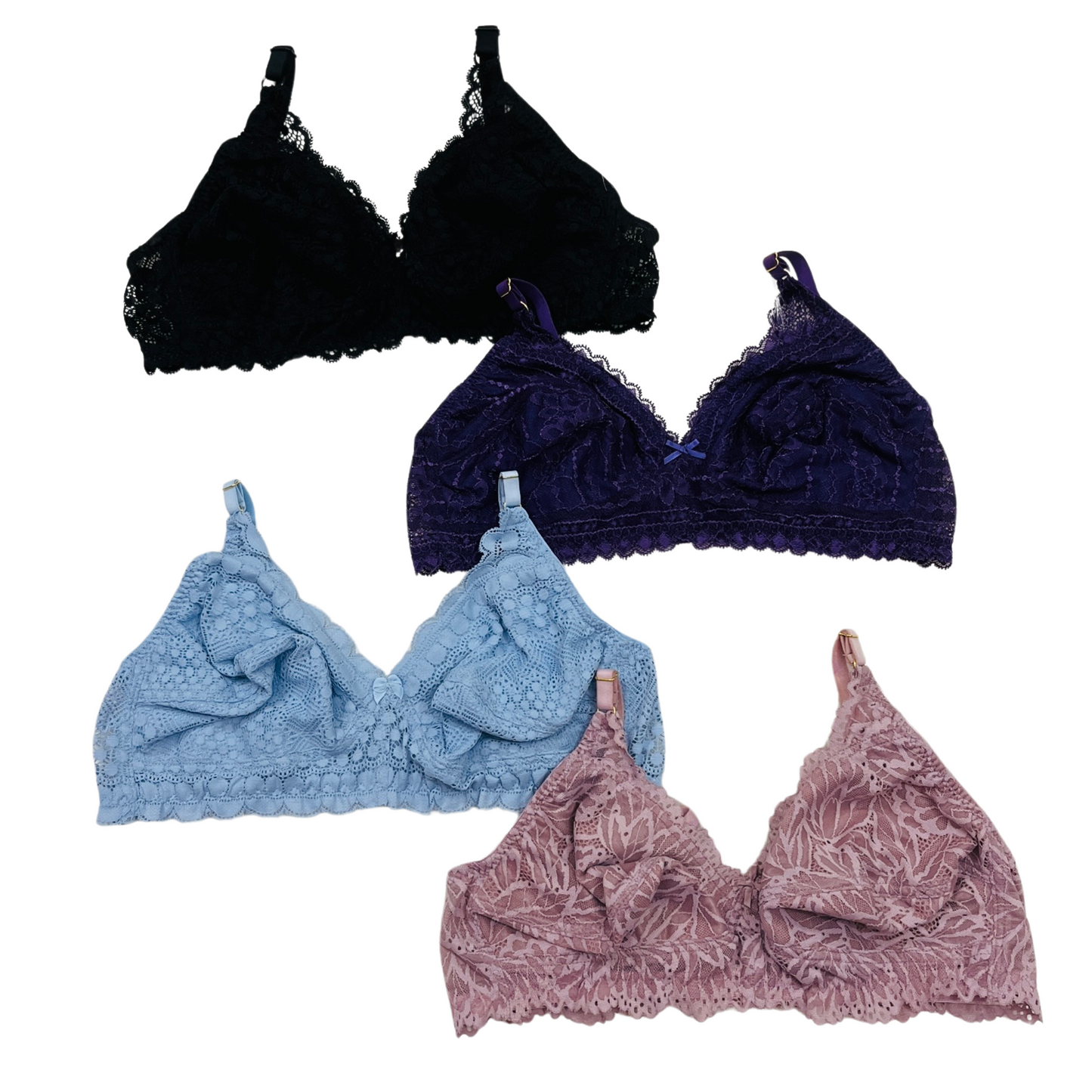 Elegant Lace Bra Set – Soft Cotton and Delicate Lace