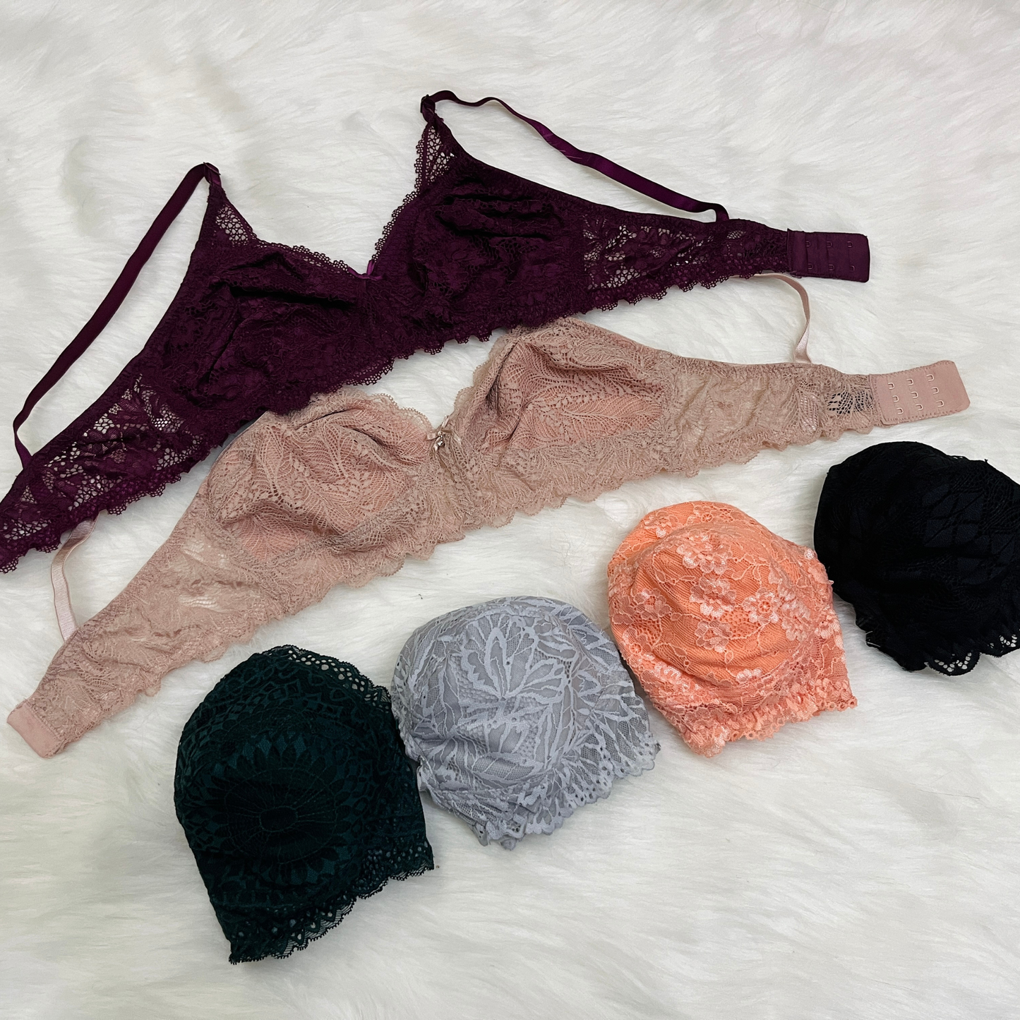 Elegant Lace Bra Set – Soft Cotton and Delicate Lace